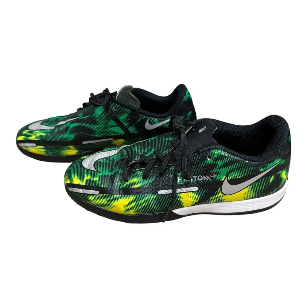 Nike Jr Phantom GT2 Soccer DM0749-003 Soccer Shoes Black Green Size 5.5Y